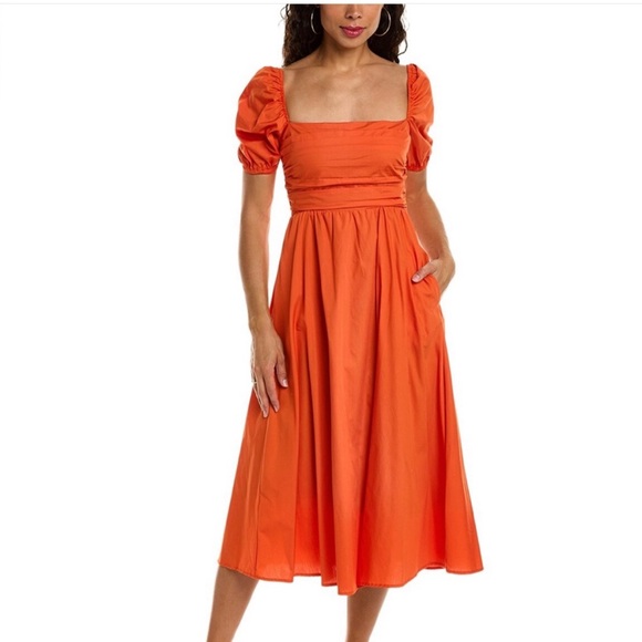 opt Dresses & Skirts - O.P.T. River Orange Midi Dress